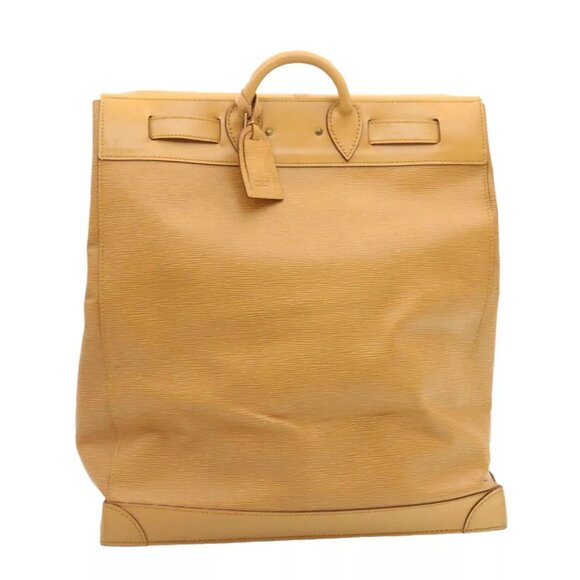 LOUIS VUITTON Epi Steamer Bag Boston Bag Beige LV Auth am1805g - Picture 1 of 10